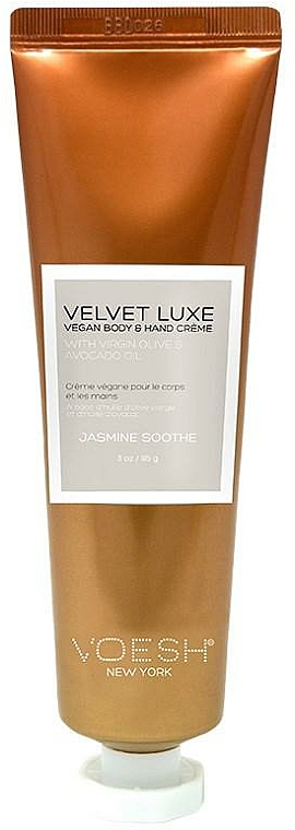 Glättende Körper- und Handcreme mit Jasminduft - Voesh Velvet Luxe Jasmine Soothe Vegan Body&Hand Creme — Bild N1