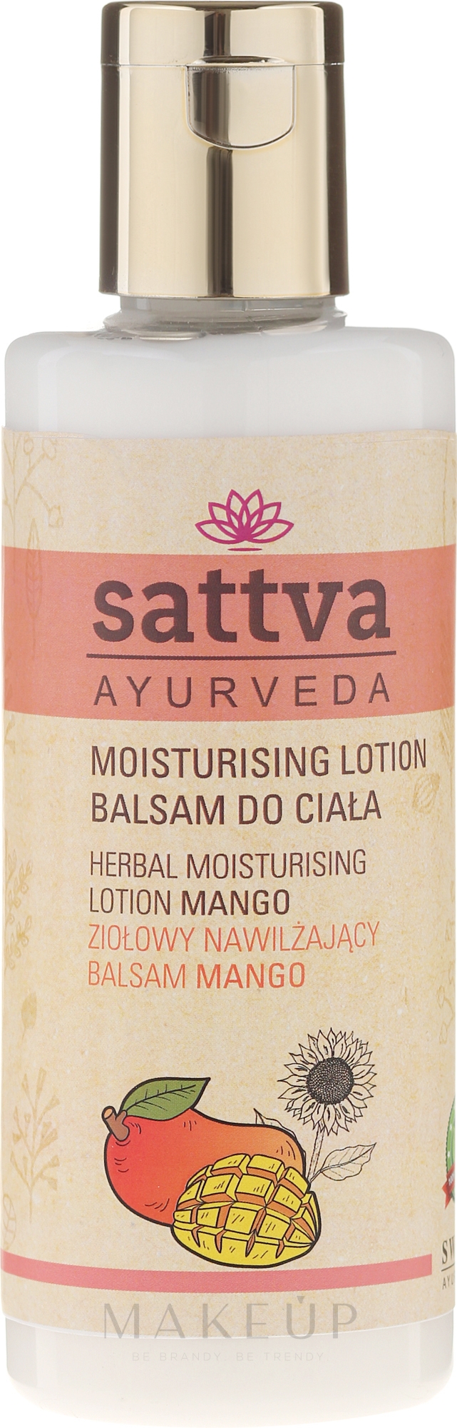 Körperlotion - Sattva Herbal Moisturising Lotion Mango — Bild 210 ml