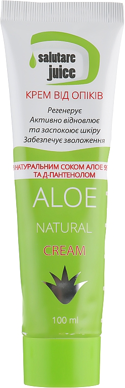 Brandcreme mit Aloe-Saft und D-Panthenol - Green Pharm Cosmetic Salutare Juice Aloe Natural Cream — Bild N1