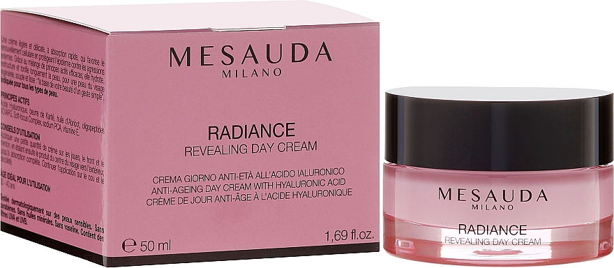 Tägliche Anti-Aging-Gesichtscreme mit Hyaluronsäure - Mesauda Milano Radiance Revealing Day Cream — Bild N1