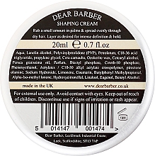 Haar- und Bartpflegeset - Dear Barber Mini Styling Collection (Haarstyling-Wachs 20ml + Haarpaste mit Matteffekt 20ml + Haarpomade 20ml + Glättende Haarcreme 20ml) — Bild N8