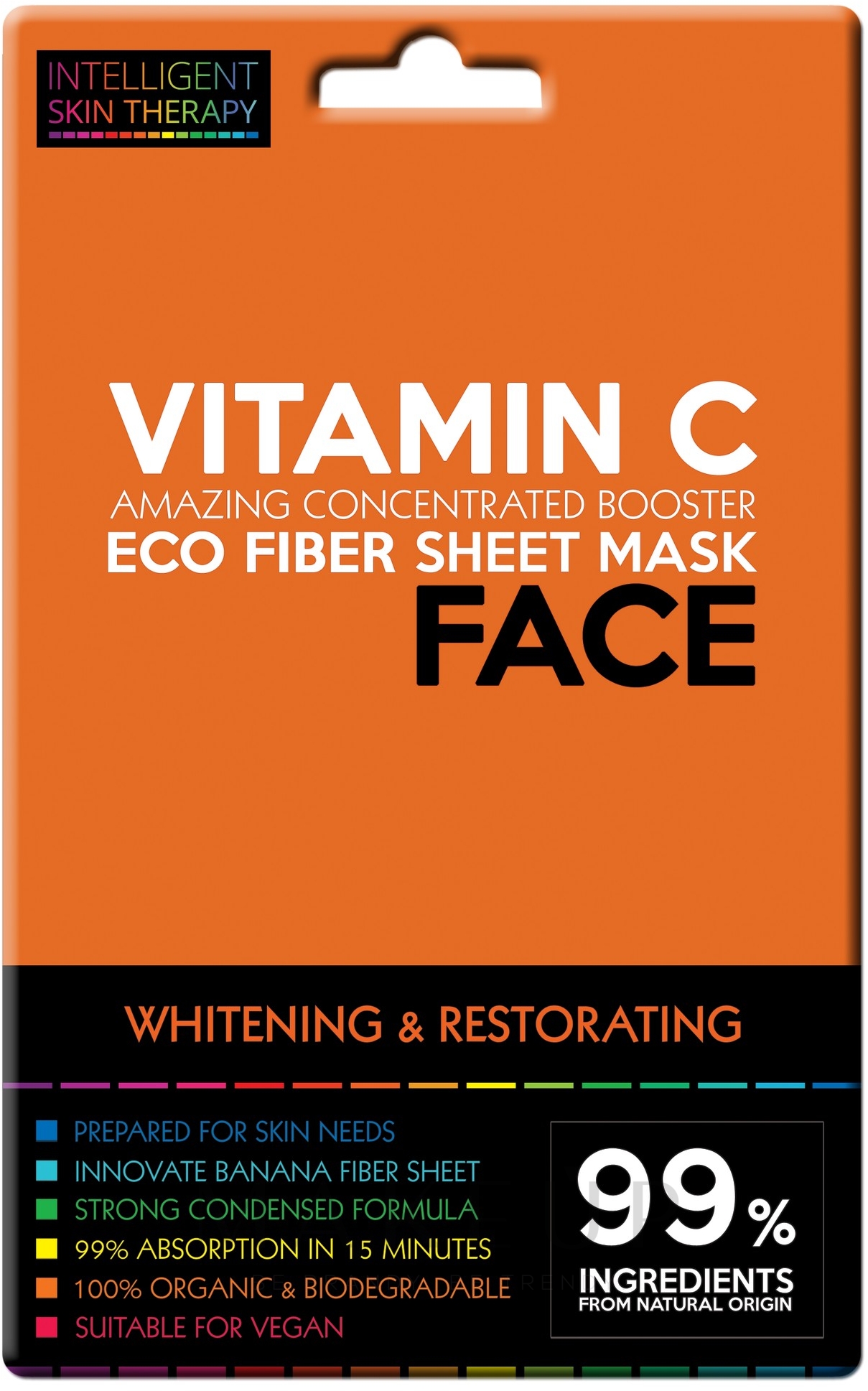 Gesichtsmaske mit aktiv Vitamin C - Beauty Face Intelligent Skin Therapy Mask — Bild 25 g