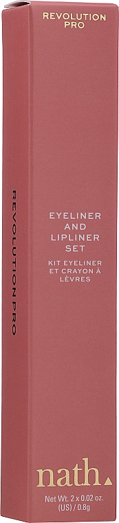 Lippen-Make-up Set - Revolution Pro X Nath Eyeliner And Lipliner Set (Lippenkonturenstift 0.8g + Eyeliner 0.8g) — Bild N2