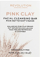 Reinigende Gesichtsseife mit pink Tonerde - Revolution Skincare Pink Clay Facial Cleansing Bar — Bild N1