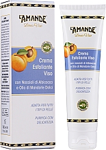Düfte, Parfümerie und Kosmetik Peeling-Creme für das Gesicht mit Aprikosenkernen und Süßmandelöl - L'Amande Linea Viso Facial Exfoliating Cream
