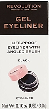 Düfte, Parfümerie und Kosmetik Eyeliner mit Pinsel - Makeup Revolution Gel Eyeliner Pot With Brush