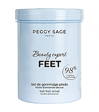 Düfte, Parfümerie und Kosmetik Salzfußpeeling mit süßem Mandelöl - Peggy Sage Beauty Expert Salt Feet Scrub