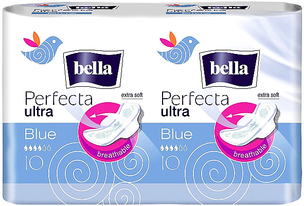 Damenbinden Perfecta Blue Soft Ultra 2x10 St. - Bella — Bild N1