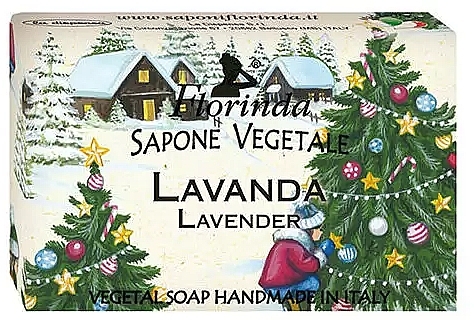 Seife Lavender - Florinda Sapone Vegetale Xmas Lavender  — Bild N1