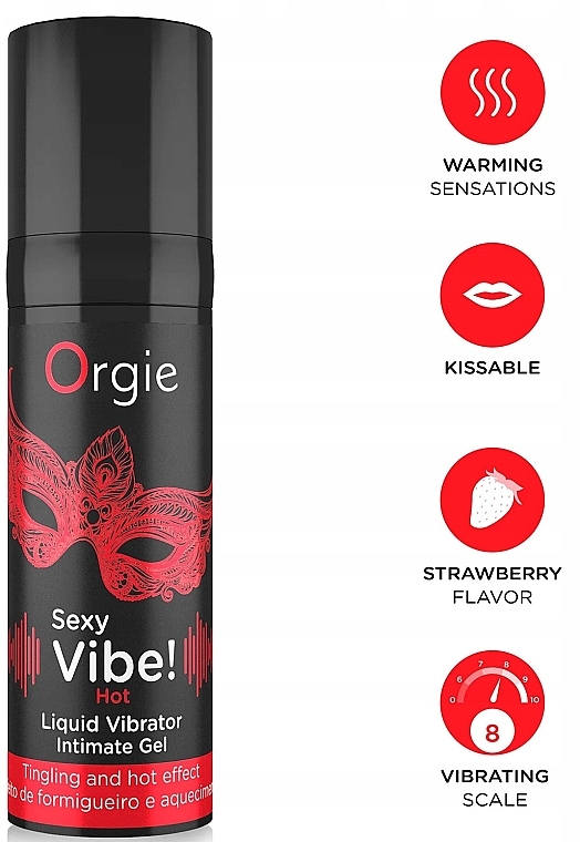 Aufregendes Gel mit wärmender Wirkung - Orgie Sexy Vibe! Hot Liquid Vibrator Intimate Gel — Bild N3