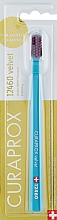 Düfte, Parfümerie und Kosmetik Zahnbürste Velvet CS 12460 blau mit weinroten Borsten - Curaprox