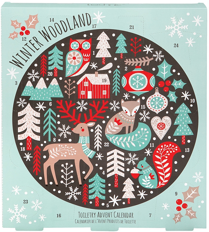 Adventskalender-Set 24 St. - Technic Cosmetics Winter Wonderland Toiletry Advent Calendar — Bild N1