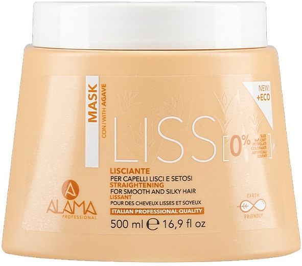 Haarmaske mit Agavenextrakt - Alama Liss Hair Mask — Bild N1