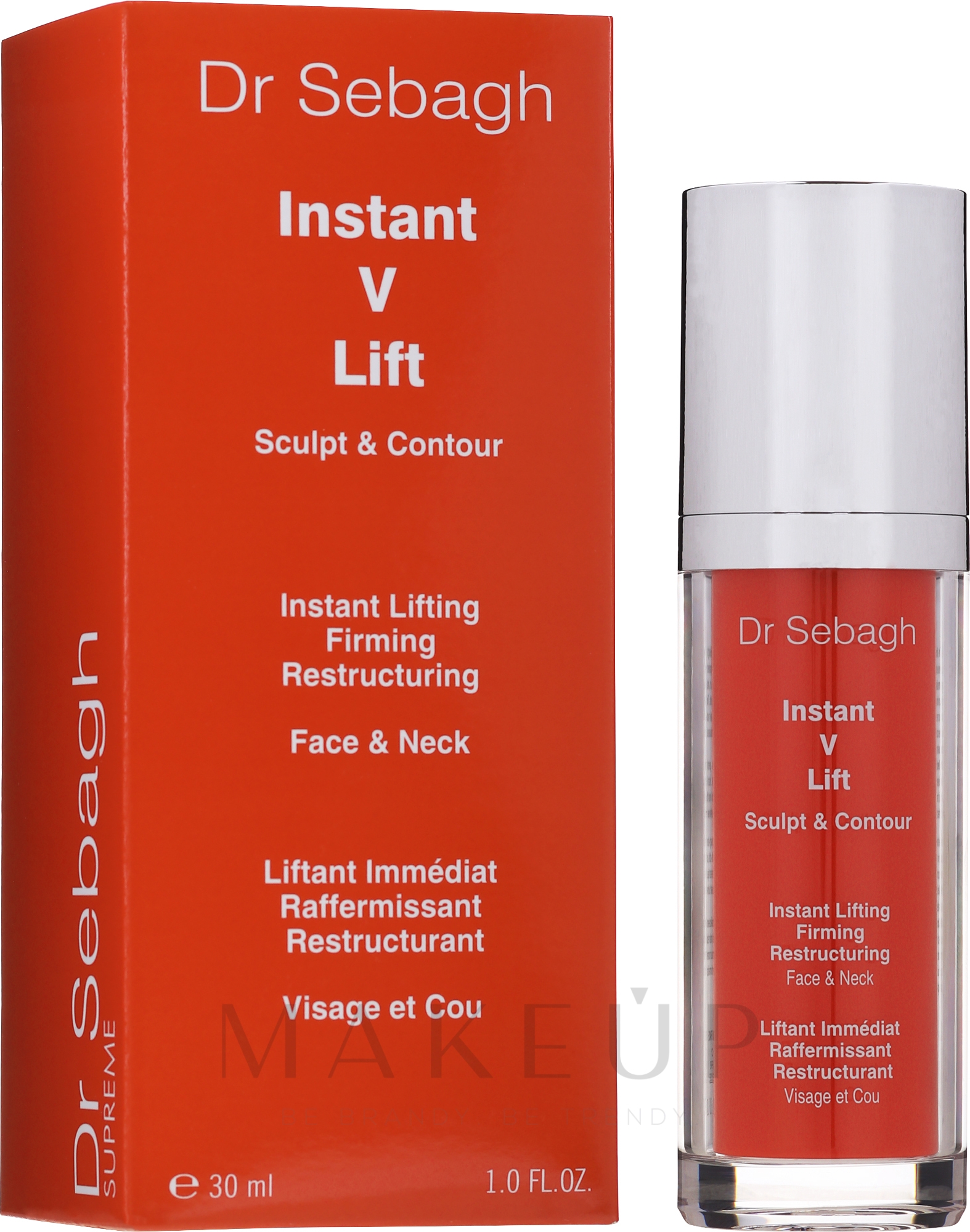 Gesichts- und Halslifting mit Soforteffekt - Dr Sebagh Supreme Instant V Lift — Bild 30 ml
