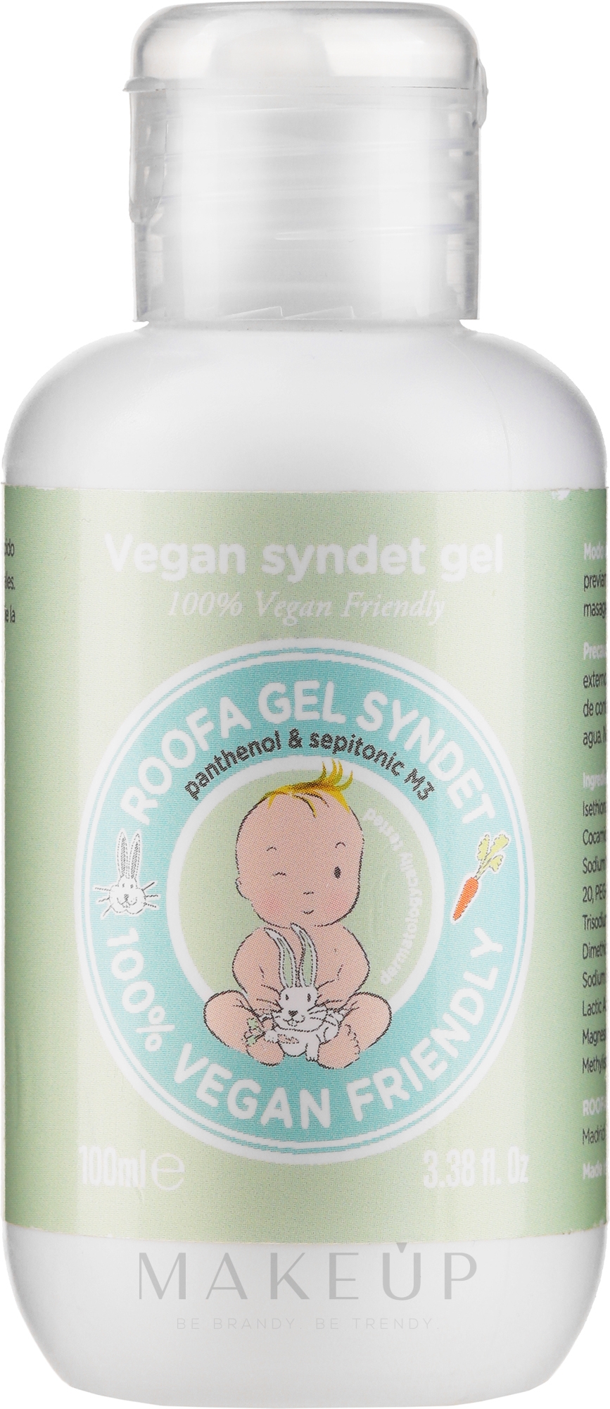 Badegel-Schaum für Babys ohne Geruch - Roofa Baby Vegan Glycerin Syndet Gel — Bild 100 ml