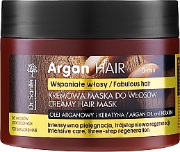 Creme-Haarmaske mit Arganöl und Keratin für beschädigtes Haar - Dr. Sante Argan Hair — Foto N3