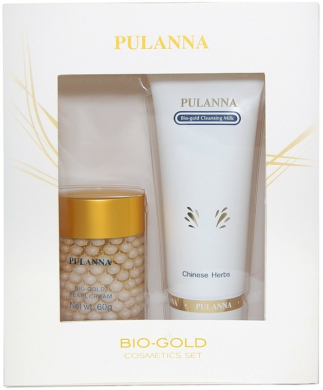 Gesichtspflegeset - Pulanna Bio-Gold (Gesichtsmilch 90g + Gesichtscreme 60g) — Bild N1