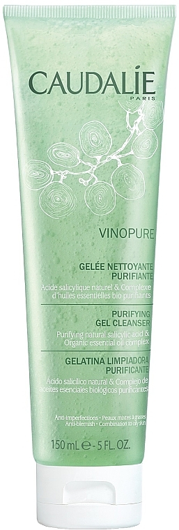 Gesichtswaschgel mit Salicylsäure und ätherischen Ölen - Caudalie Vinopure Purifyng Gel Cleanser