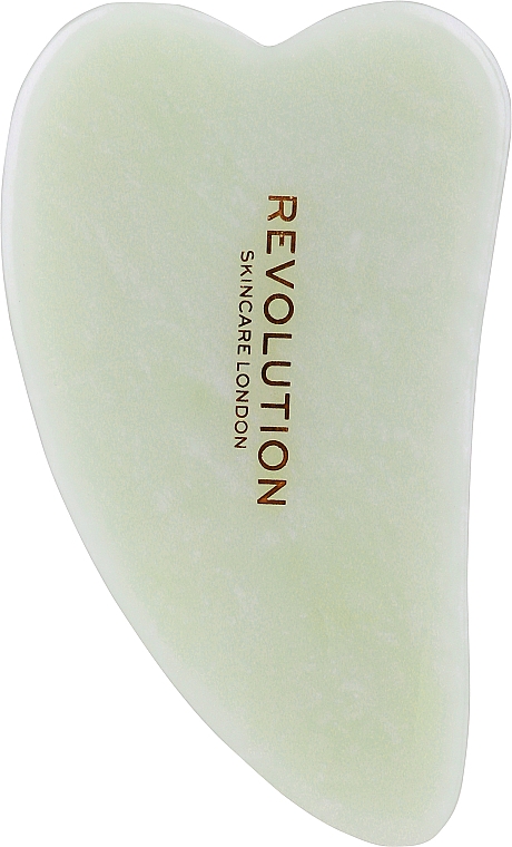 Massageplatte für das Gesicht hellgrün - Revolution Skincare Jade Gua Sha — Bild N1