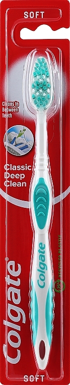 Zahnbürste Classic türkis - Colgate Classic Deep Clean Soft — Bild N1