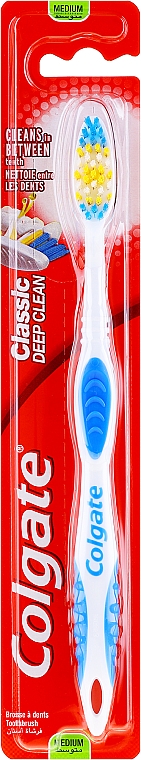 Zahnbürste mittel Classic Deep Clean weiß-blau - Colgate Classic Deep Clean — Bild N1