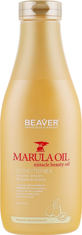 Pflegende Spülung für trockenes und geschädigtes Haar mit Marulaöl - Beaver Professional Nourish Marula Oil Conditioner — Bild N3