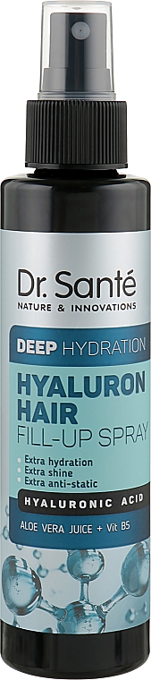 Spray für tief feuchtigkeitsspendendes Haar - Dr. Sante Hyaluron Hair Deep Hydration Fill-Up Sprey — Bild N1