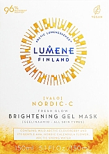 Erfrischende und exfolierende Gesichtsgel-Maske für strahlende Haut - Lumene Valo Nordic-C Fresh Glow Brightening Gel Mask — Bild N2