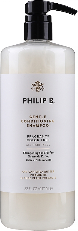 Shampoo für alle Haartypen mit Sheabutter - Philip B African Shea Butter Gentle & Conditioning Shampoo — Bild N1