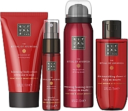 Pflegeset für Männer - Rituals The Ritual of Ayurveda Rebalancing Treat (b/cr/70ml + sh/gel/75ml + mist/20ml + b/oil/50ml) — Bild N2