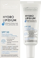 Feuchtigkeitsspendende und schützende Barrierecreme - Bielenda Hydro Lipidium SPF50 — Bild N3