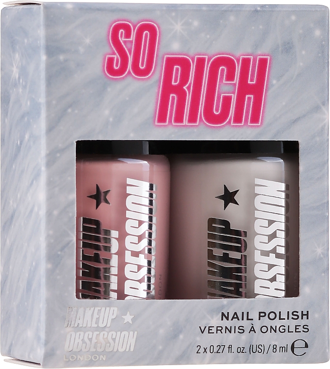 Nagelset - Makeup Obsession Nail Duo Gift Set (Nagellack 2x8ml) — Bild N1
