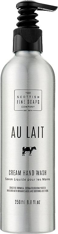 Flüssige Handseife mit Aloe Vera und Bio-Milch - Scottish Fine Soaps Au Lait Cream Hand Wash (Aluminiumflasche) — Bild N1