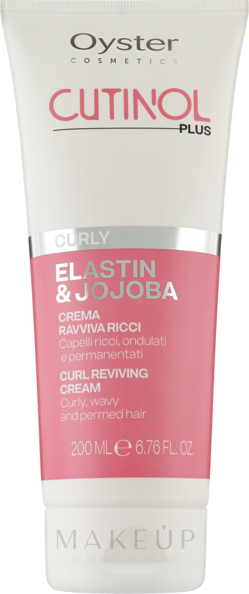 Creme für lockiges Haar - Oyster Cutinol Plus Elastin & Jojoba Curly Reviving Cream — Bild 200 ml