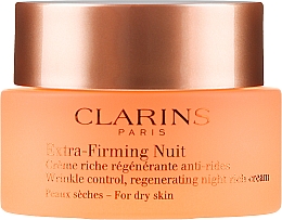 Regenerierende Antifalten Nachtcreme 60+ - Clarins Extra-Firming Night Rich Cream For Dry Skin — Bild N2