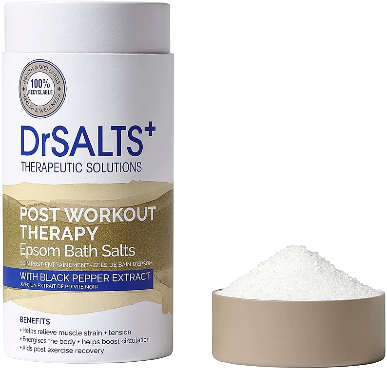 Badesalz mit schwarzem Pfefferextrakt - Dr Salts + Post Workout Therapy Magnesium Bath Salts — Bild N2