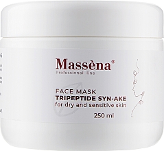 Tripeptid-Gesichtsmaske für trockene und empfindliche Haut - Massena Face Mask Steam Tripeptide Syn-Ake For Dry And Sensitive Skin — Bild N1