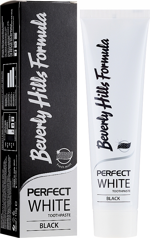 Zahnpasta mit Aktivkohle Perfect White Black - Beverly Hills Perfect White Black — Bild N1