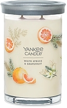 Duftkerze im Glas mit 2 Dochten Weiße Fichte und Grapefruit - Yankee Candle White Spruce And Grapefruit — Bild N1