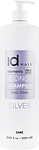 Shampoo für aufgehelltes und blondes Haar - idHair Elements XCLS Blonde Silver Shampoo — Bild N5