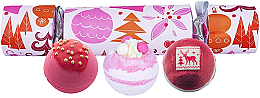 Düfte, Parfümerie und Kosmetik Badebombe 3 St. - Bomb Cosmetics We Wish You A Rosy Christmas Cracker Set