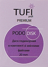 Pediküre-Disk mit entfernbaren Dateien 20 mm - Tufi Profi — Bild N2