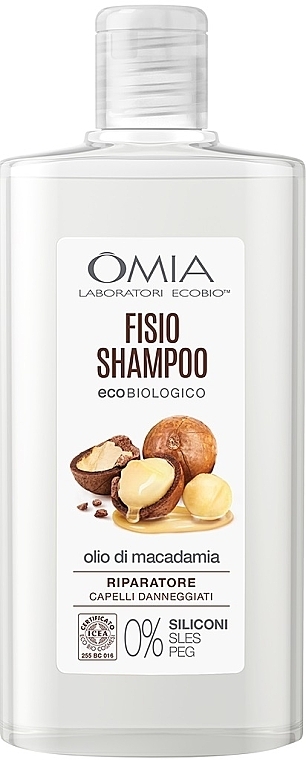 Shampoo für dünnes und sprödes Haar - Omia Laboratori Ecobio Melaleuca Shampoo  — Bild N1