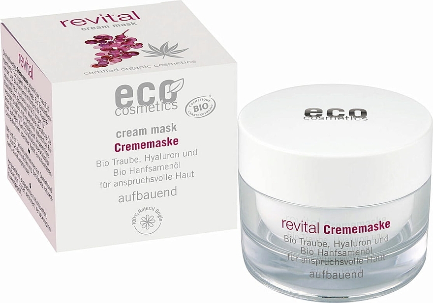 Creme-Maske für das Gesicht - Eco Cosmetics Cream Mask — Bild N1