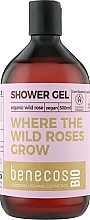 Duschgel - Benecos Shower Gel Organic Wildrose — Bild N1