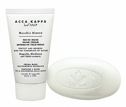 Acca Kappa White Moss - Handpflegeset (Handcreme 75ml + Seife 150g) — Bild N1