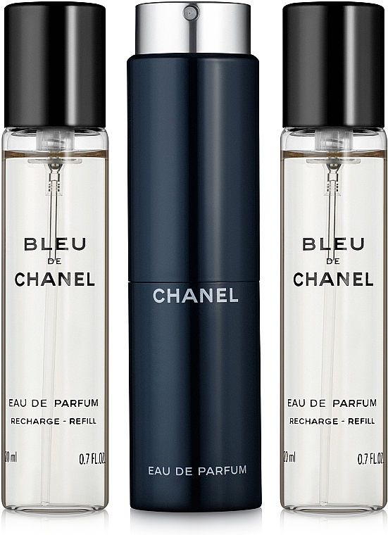 Chanel Bleu de Chanel - Eau de Parfum (2x20ml Refill + 1x20ml Parfümzerstäuber) — Bild N1