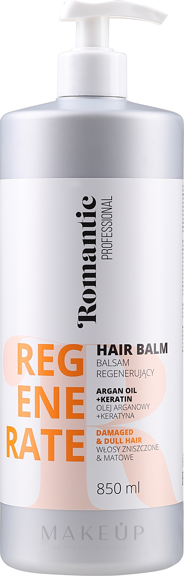 Haarspülung für geschädigtes Haar - Romantic Professional Regenerate Hair Balm — Bild 850 ml