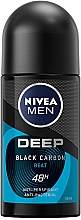Deo Roll-on Antitranspirant für Männer - Nivea Men Deep Black Carbon Beat Anti-Perspirant Roll-On — Bild N1
