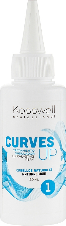 Dauerwelle-Lotion für natürliches Haar - Kosswell Professional Curves Up 1 — Bild N1